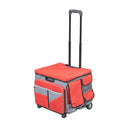 Mobile Folding Utility Cart with Canvas Storage Organizer Bag