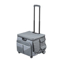 Mobile Folding Utility Cart with Canvas Storage Organizer Bag