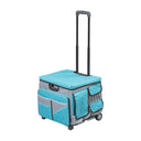 Mobile Folding Utility Cart with Canvas Storage Organizer Bag