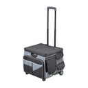 Mobile Folding Utility Cart with Canvas Storage Organizer Bag