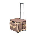 Mobile Folding Utility Cart with Canvas Storage Organizer Bag