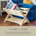 Sidestack Book Caddy Storage Organizer with Shelf