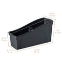 Linking Organizer Books Bins, Plastic Vertical Storage, 10-Piece