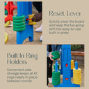 Giant 4-in-A-Row Indoor and Outdoor Yard Game Set, 3.8ft Tall
