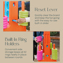 Giant 4-in-A-Row Indoor and Outdoor Yard Game Set, 3.8ft Tall