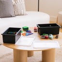 Cubby Storage Bins with Non-Snap Lids, 10-Piece