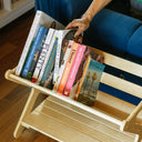 Sidestack Book Caddy Storage Organizer with Shelf