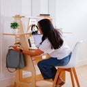 ModDesk Adjustable Sit or Standing Desk with Storage Shelves