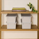 Cubby Storage Bins with Non-Snap Lids, 10-Piece