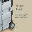 Mobile Folding Utility Cart with Canvas Storage Organizer Bag