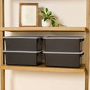 Cubby Storage Bins with Non-Snap Lids, 10-Piece