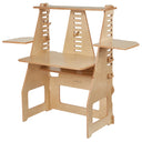 ModDesk Adjustable Sit or Standing Desk with Storage Shelves