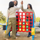 Giant 4-in-A-Row Indoor and Outdoor Yard Game Set, 3.8ft Tall