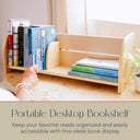 BookNest Desktop Bookshelf with Adjustable Slider
