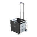 Collapsible Mobile Utility Cart with Storage Bag Organizer