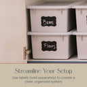 Cubby Storage Bins with Non-Snap Lids, 10-Piece