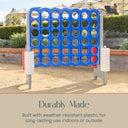 Giant 4-in-A-Row Indoor and Outdoor Yard Game Set, 3.8ft Tall