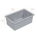 Cubby Storage Bins with Non-Snap Lids, 10-Piece