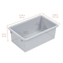 Cubby Storage Bins with Non-Snap Lids, 10-Piece