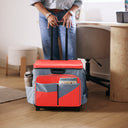 Mobile Folding Utility Cart with Canvas Storage Organizer Bag