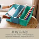 Linking Storage Book Bins, 10-Piece