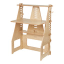 ModDesk Adjustable Sit or Standing Desk with Storage Shelves